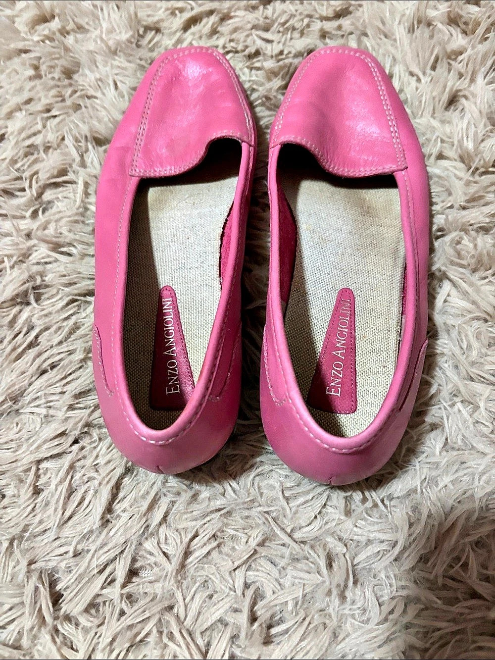 Enzo Angiolini Pink Flats